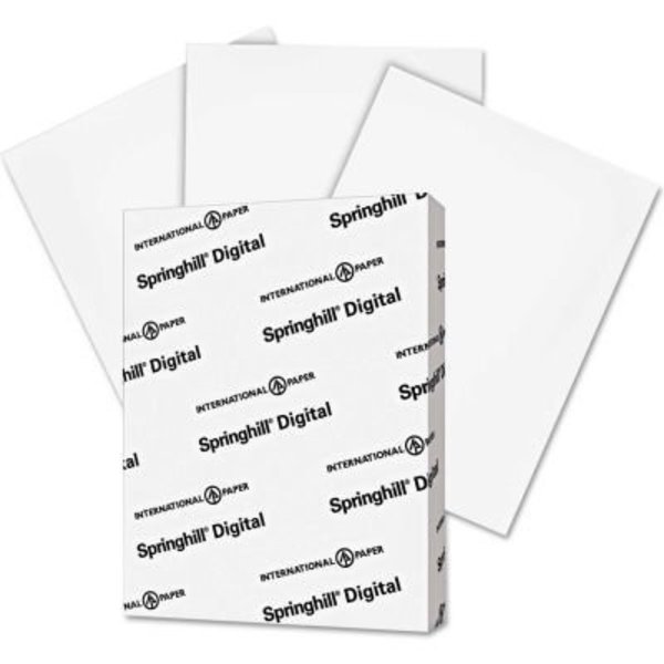 Springhill Digital Index White Card Stock, 110 lbs, 8-1/2in x 11in, White, 250/Pack 15300